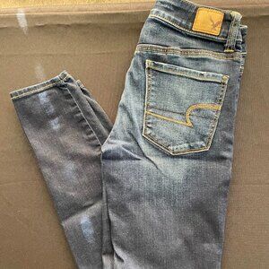 American Eagle Hi-Rise Jeggings Super Stretch Size 00 Jeans